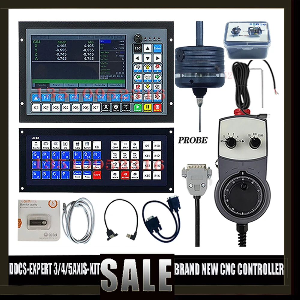 

Ddcs-expert, новый обновленный контроллер ЧПУ с 3/4/5 осями + 3 Edge Finder, щуп + Расширенная клавиатура atc + Mpg с ручным колесом