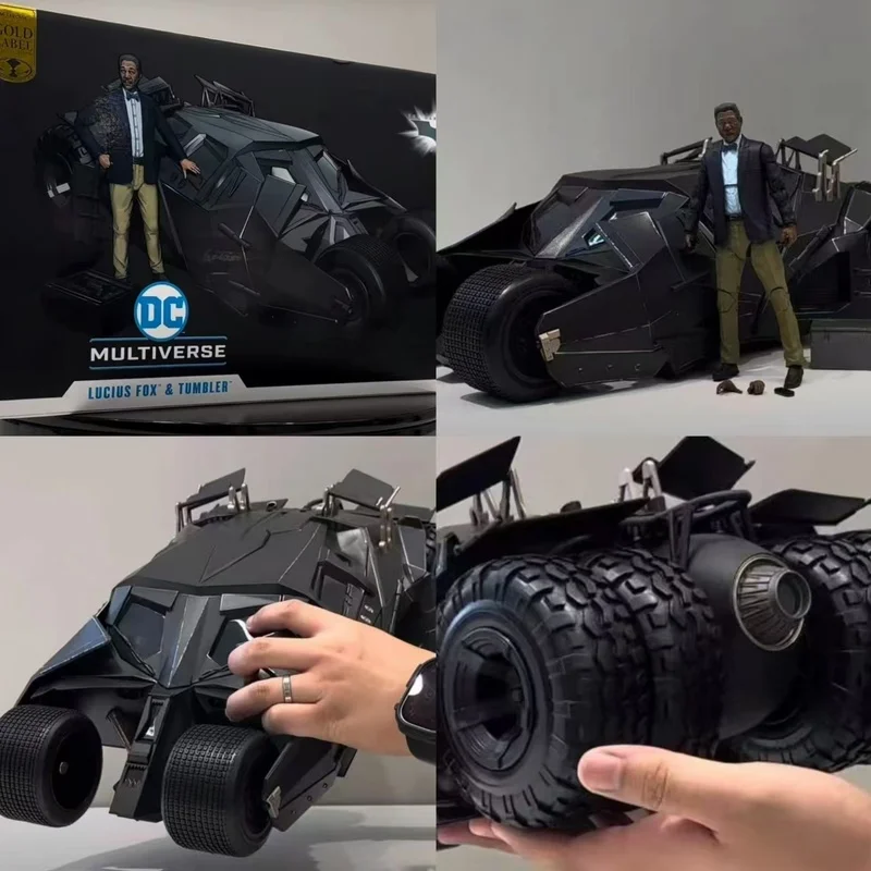 

Игрушки Mcfarlane Lucius Fox And Tumbler (Золотая этикетка) 2 шт. в упаковке из фильма Темный рыцарь Dc Multiverse 45 см переноска экшн-фигурка