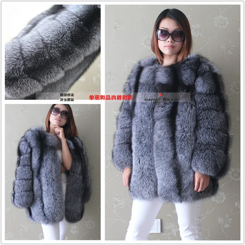 

Женская Шуба Из Меха чернобурки, пальто из натурального меха, верхняя одежда из натурального Меха чернобурки