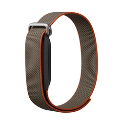 Enhanced Nylon Loop Strap for Smartwatch - Breathable Sport Band Bracelet (Brown)