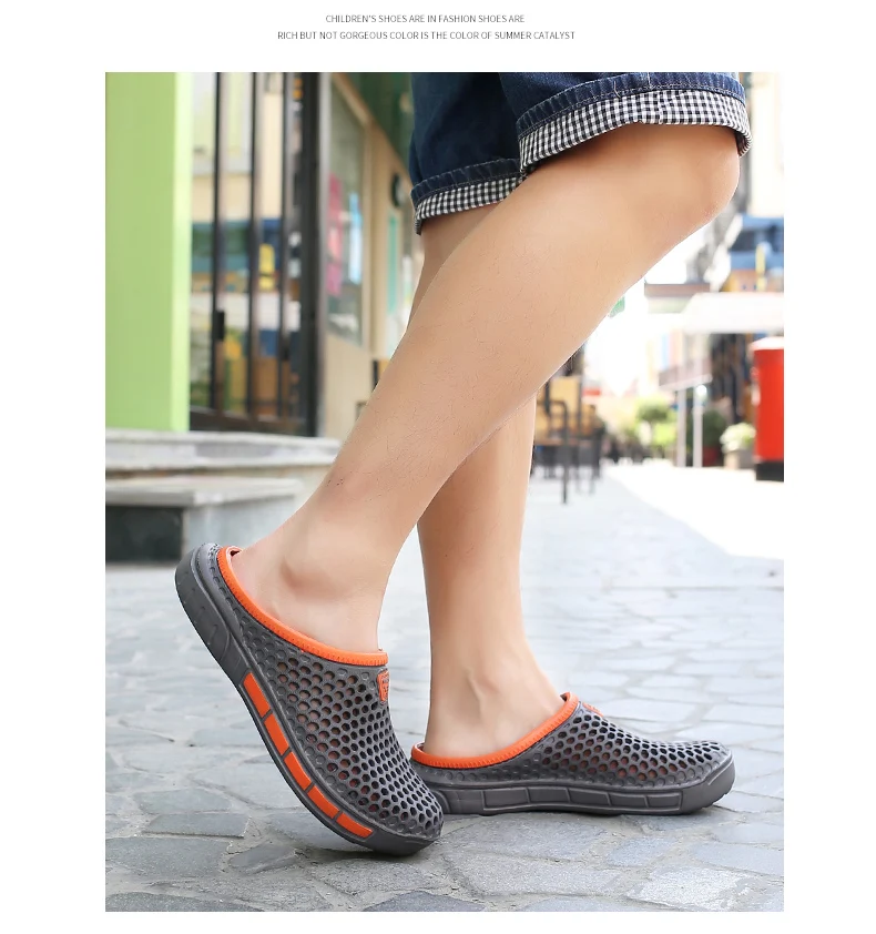 Herren Sommer Schaumstoff Clogs Leichte Freizeitschuhe Für Garten_voghion.com