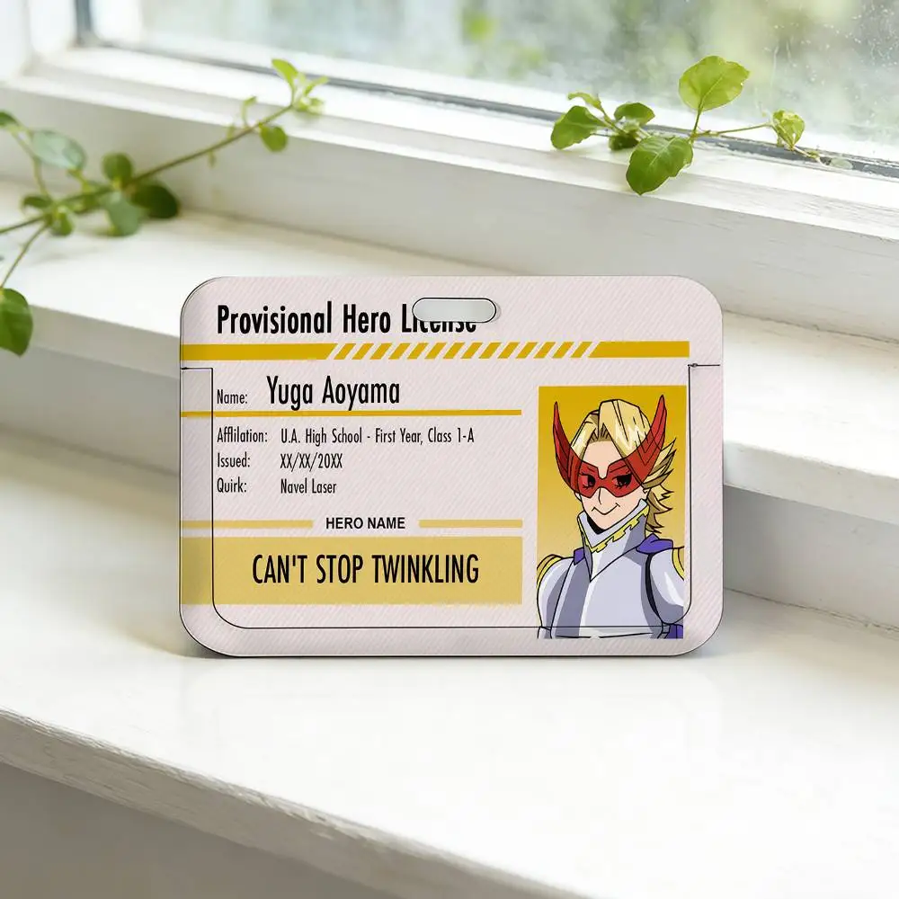 Anime My Hero Academia Lizenz-Ausweishalter mit Umhängeband, Anhänger, Schlüsselanhänger, Arbeitsausweishülle, Geschenk – Detail 10