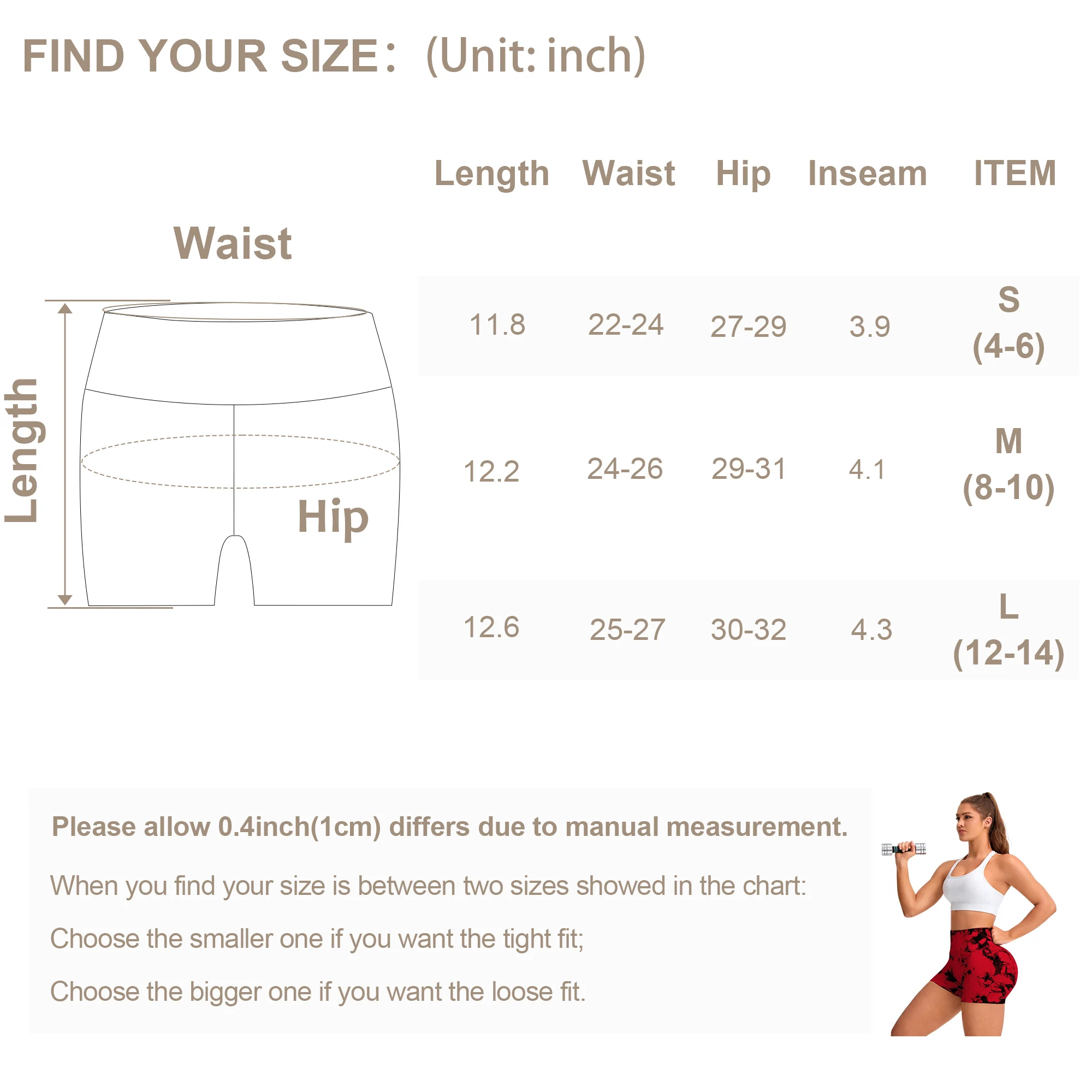 2pcs Women's High-Waist Tie-Dye Yoga Shorts - Seamless, Booty Lifting, Stretchy Nylon & Spandex Blend, Red & Grey: 3 - 5 Days Free Delivery Only UK