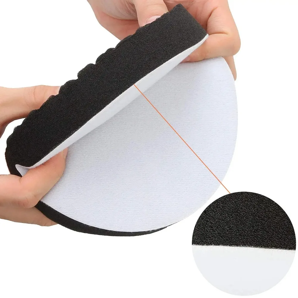 5-Piece Self-Adhesive Reusable Car Polishing Pad Kit