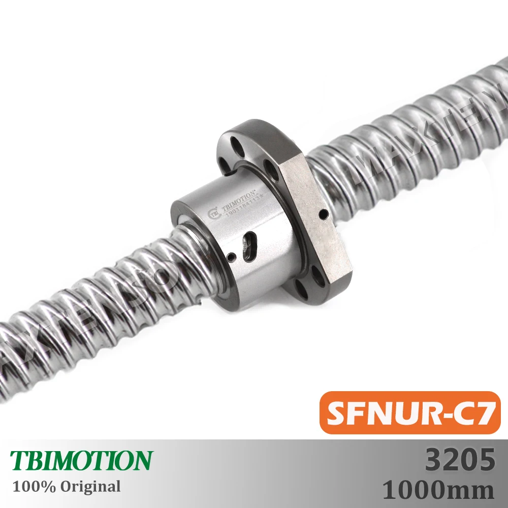TBI Motion SFNU3205 C7 볼 스크류 SFU3205 R32 1000mm 중하 중 플랜지 나사 샤프트 볼 스크류