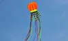 4-colors 3D Jellyfish Kite 7M Colorful Long Tail Ribbon Soft Kite Easy To Fly, Tear Resistant Outdoor Sports Flying Toy 6