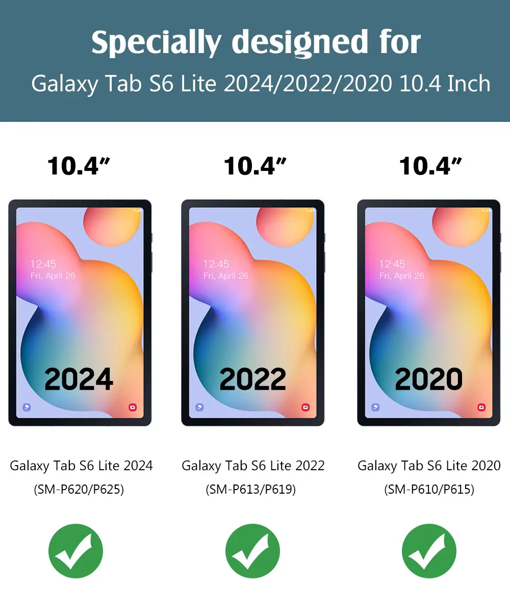 Ultra Slim Magnetic Stand Cover for Samsung Galaxy Tab S6 Lite 10.4 Inch