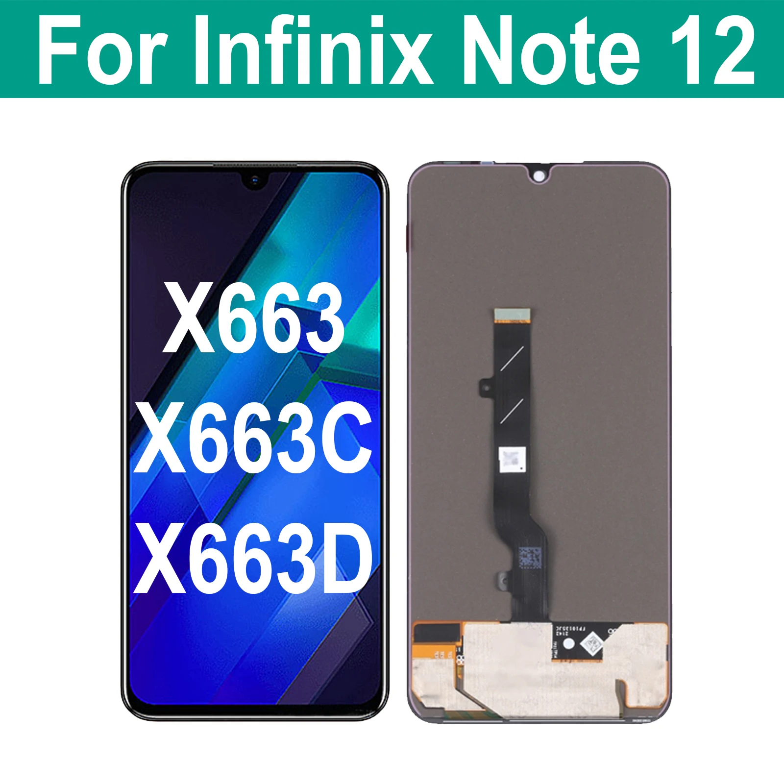 

Original AMOLED For Infinix Note 12 5G 2023 X676C X663 X671 LCD Note 12Pro 4G 5G X676B Display Touch Screen Digitizer Assembly