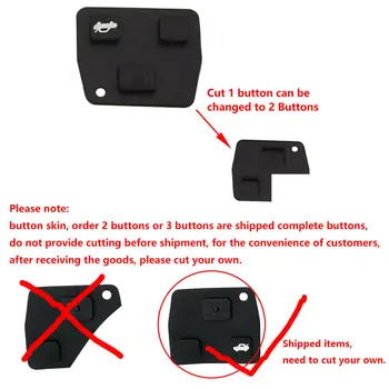 Custodia per chiave remota per Toyota - XNRKEY 2 3 pulsante Remote Car Key Shell Case per Toyota Corolla Land Cruiser Yaris