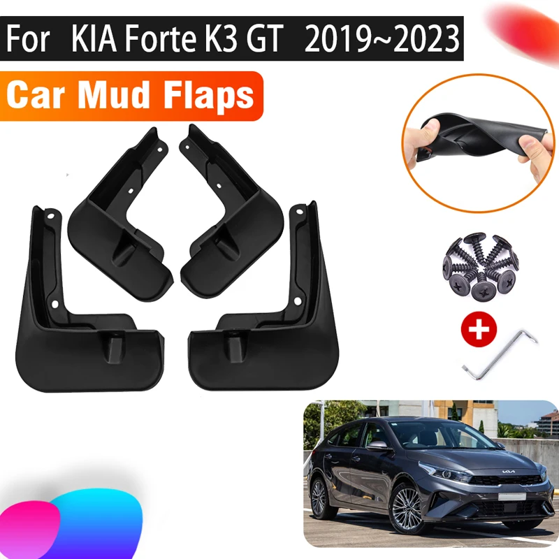 

4 PCS Car Mudguards For KIA Forte K3 GT 2022 Accessories Cerato BD 2019~2023 Car Mud Splash Guard Front Rear Fender Accessories