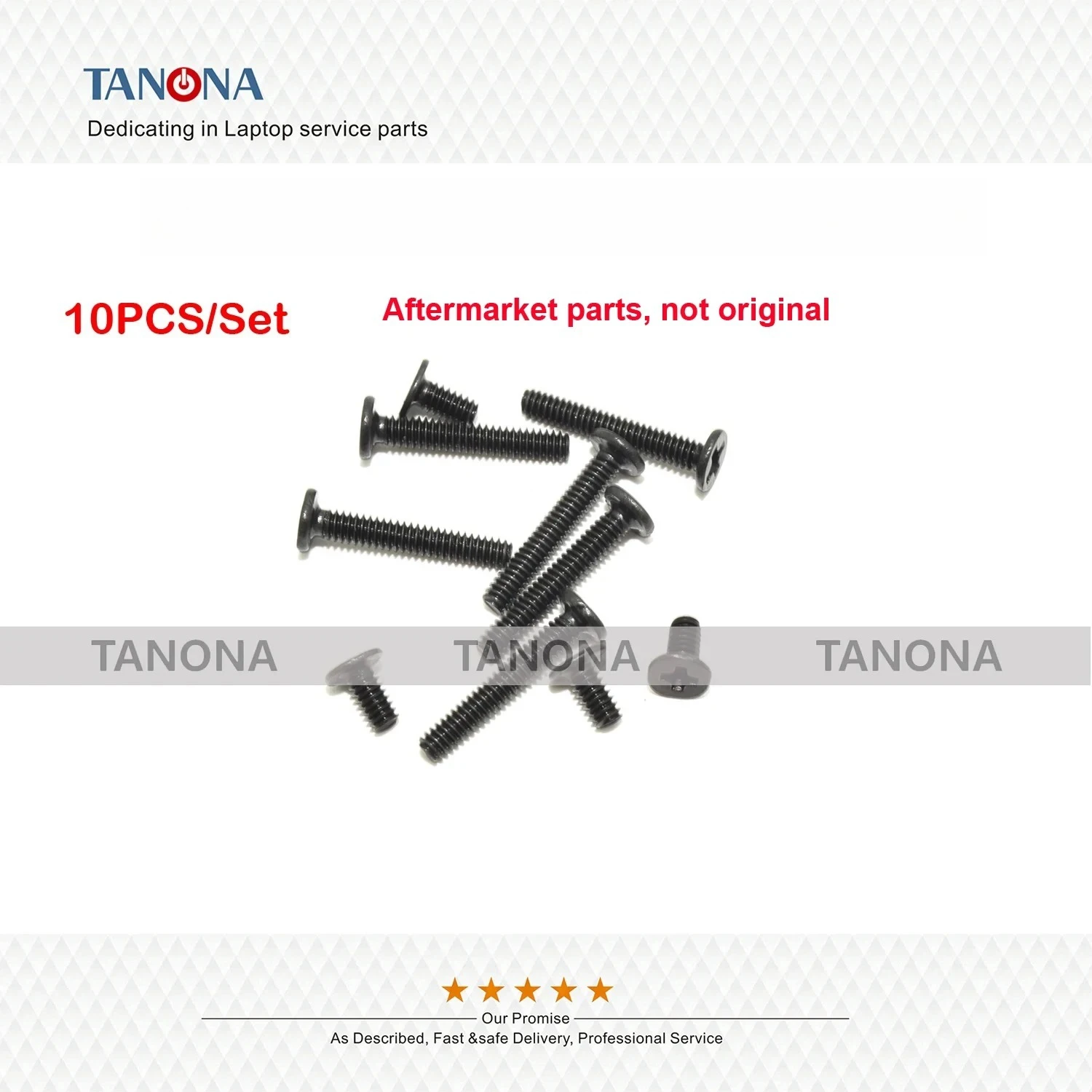 10 Tornillos Para Tapa Inferior De Lenovo Legion 5 Pro / Y9000P 2021-2022 - Repuestos Compatibles | Color Negro