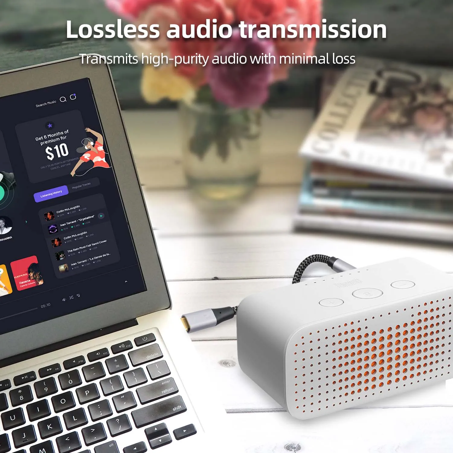 Cavo TRS da 6,35 mm Cavo audio stereo maschio per microfono