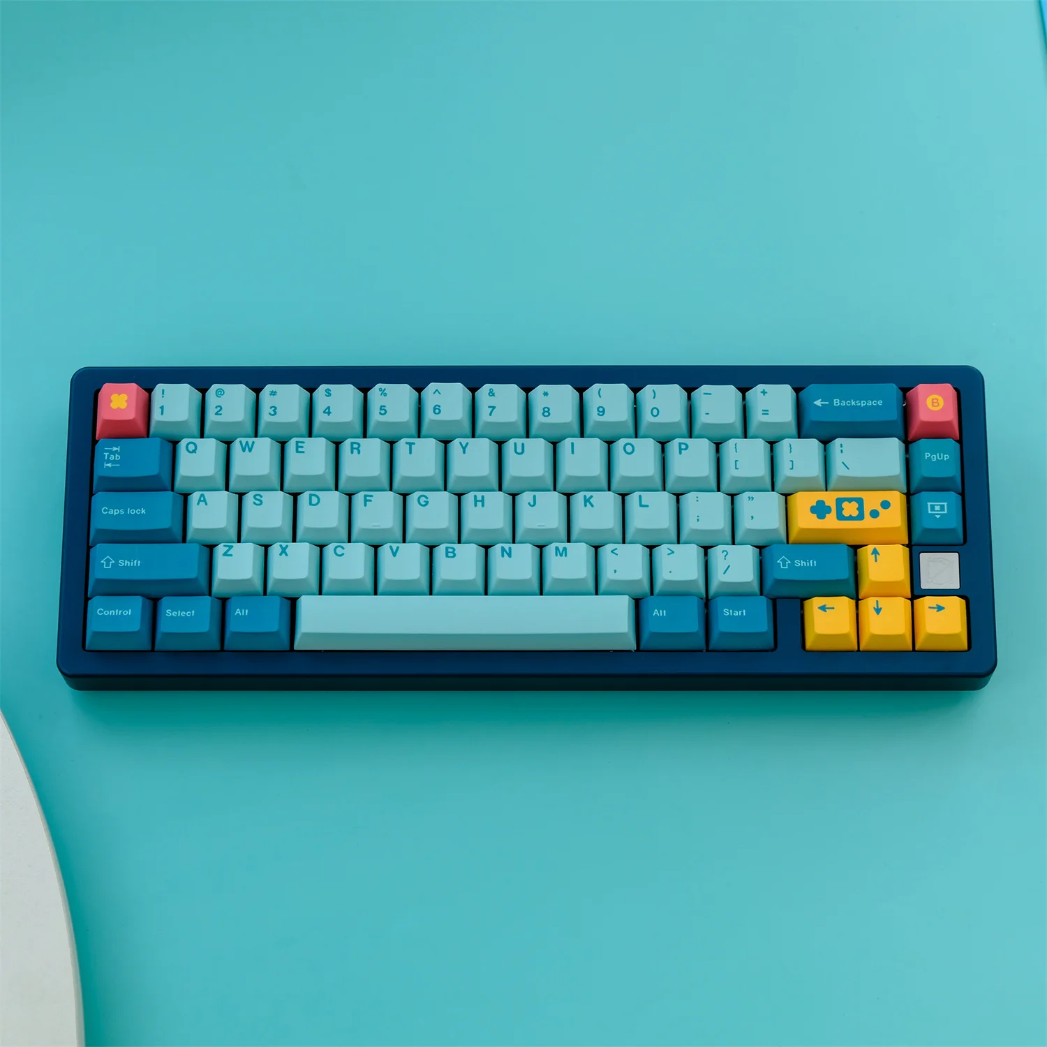 Gmk-retrocast Keycaps Grupo Pbt Sublimação de Tintura Perfil Cereja Keycap para Keychron q1 q2 Anne Ikbc Gk64 Poker 129 Chaves