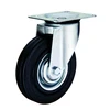 Factory Direct Sale 80-200mm Diameter Wheel Rubber Swivel Caster Industrial Multifunctional Trolley Caster 5