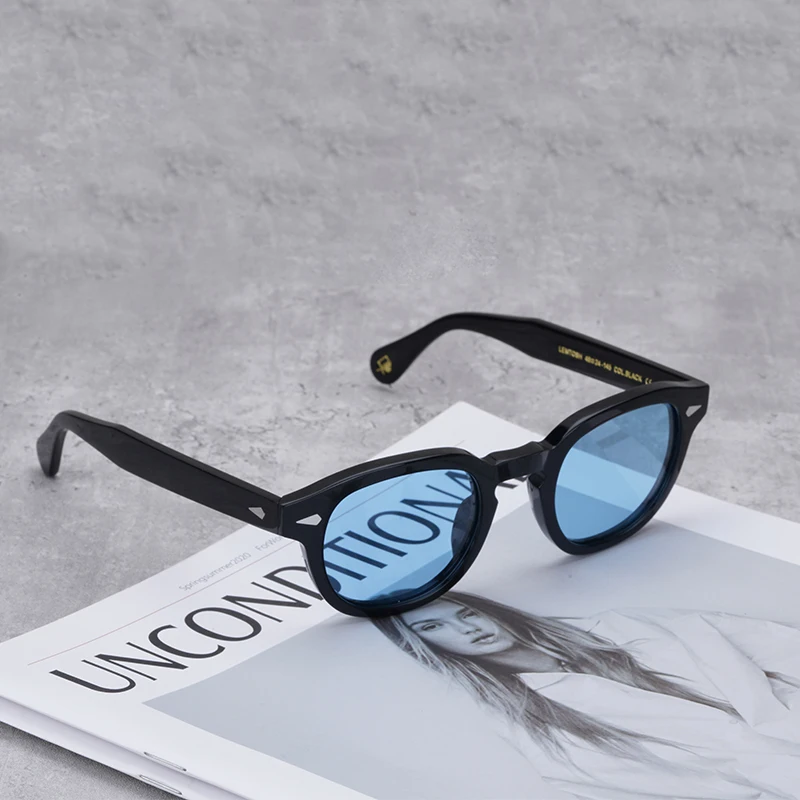 

Lemtosh brand Vintage Sunglasses Women Eyewear Acetate Vintage Oval Sunglasses Polarized UV400 Women Sunglasses Johnny Depp