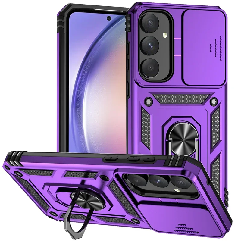 Armor Shockproof Case with Lens Protection and Ring Holder