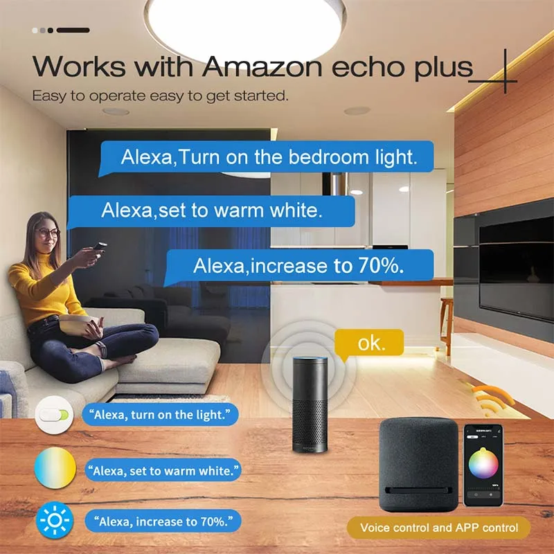 Zigbee LED Cabinet Light Bar Kit 30CM Dimmable Dual White Kitchen Shelf Closet Decor Tuya App/Voice Control for Google Alexa led cabinet light cabinet lights led cabinet lights under cabinet light