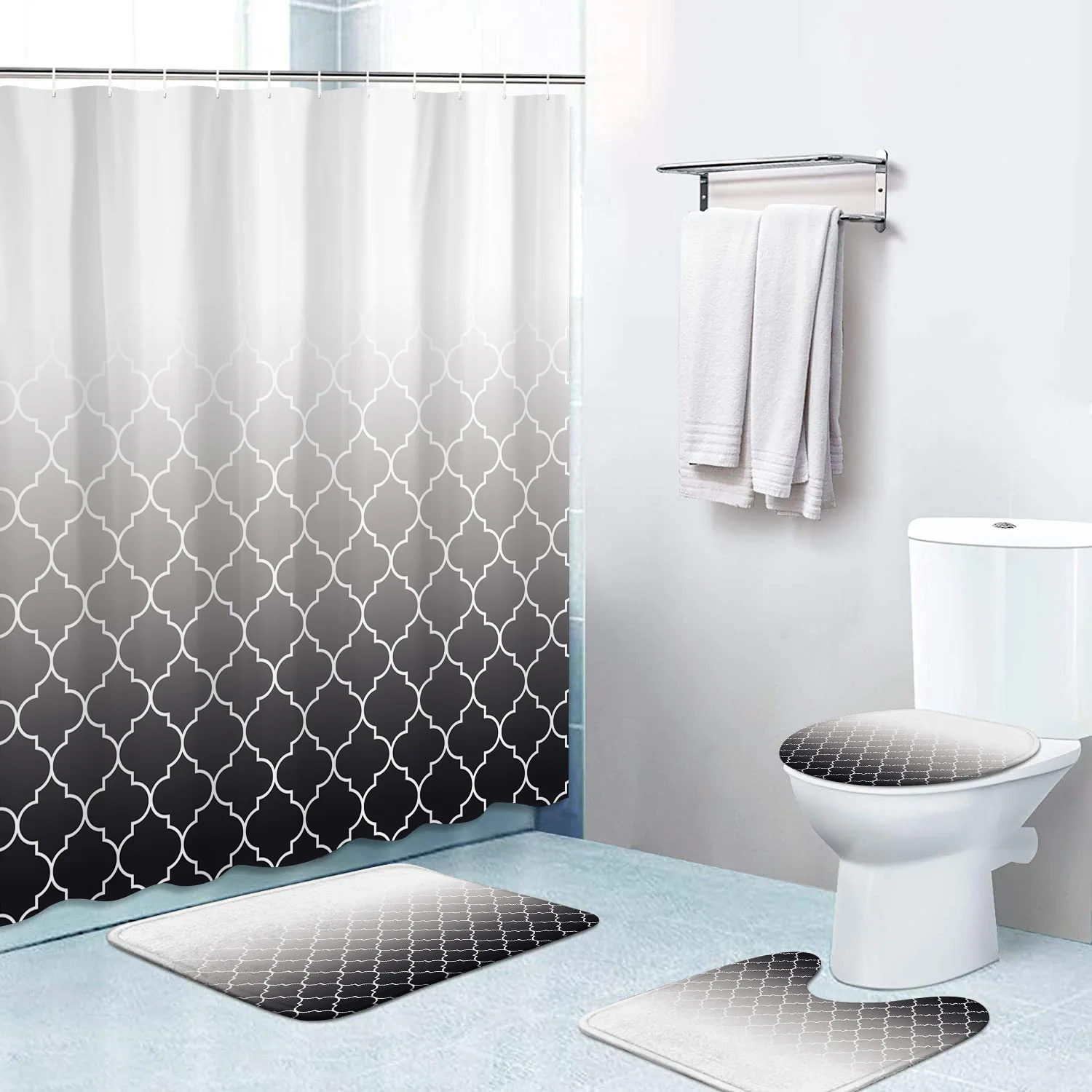 Nieuwe Gradient Patroon Home Decor Badkamer Wc