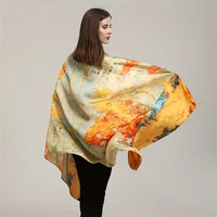 Fashion 180x90cm Satin Silk Scarf Women Luxury Large Shawl Wrap Muslim Hijab Headband Beach Stoles Female Bandana Foulard Turban 3