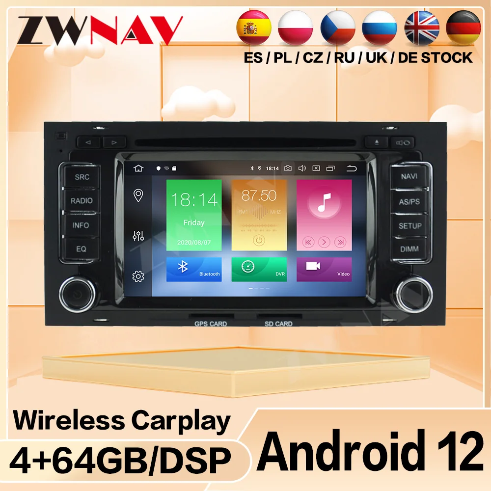 

Carplay для Volkswagen TOUAREG 2003 2004-2010 радио Bluetooth Android автоэкран стерео автомобильный мультимедийный центральный Головной блок