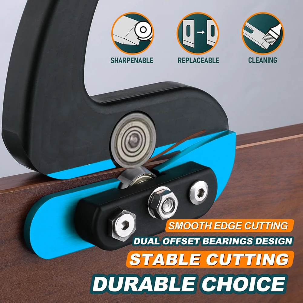 1Pcs Versatile Woodworking Banding Edge Trimmer for Durable Edge Banding Trimming Tool for Wood, Veneer, PVC, ABS