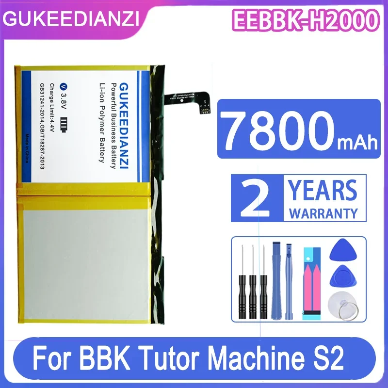 

GUKEEDIANZI Replacement Battery EEBBK-H2000 7800mAh For BBK Tutor Machine S2 S3 pro S3pro S2pro EEBBKH2000 Laptop Batteries