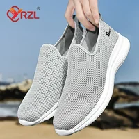YRZL Men's Sneakers Breathable Unisex Casual Shoes Outdoor Non-Slip Mesh Loafers Walking Lightweight Fashion Male Tennis Shoes 1