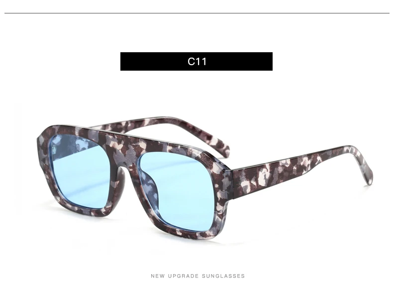 Neue Klassische Rechteckige Große Rahmen Sonnenbrille Frauen Mode Neue Retro Sonnenbrille INS Brillen Männer Unisex – Detail 17