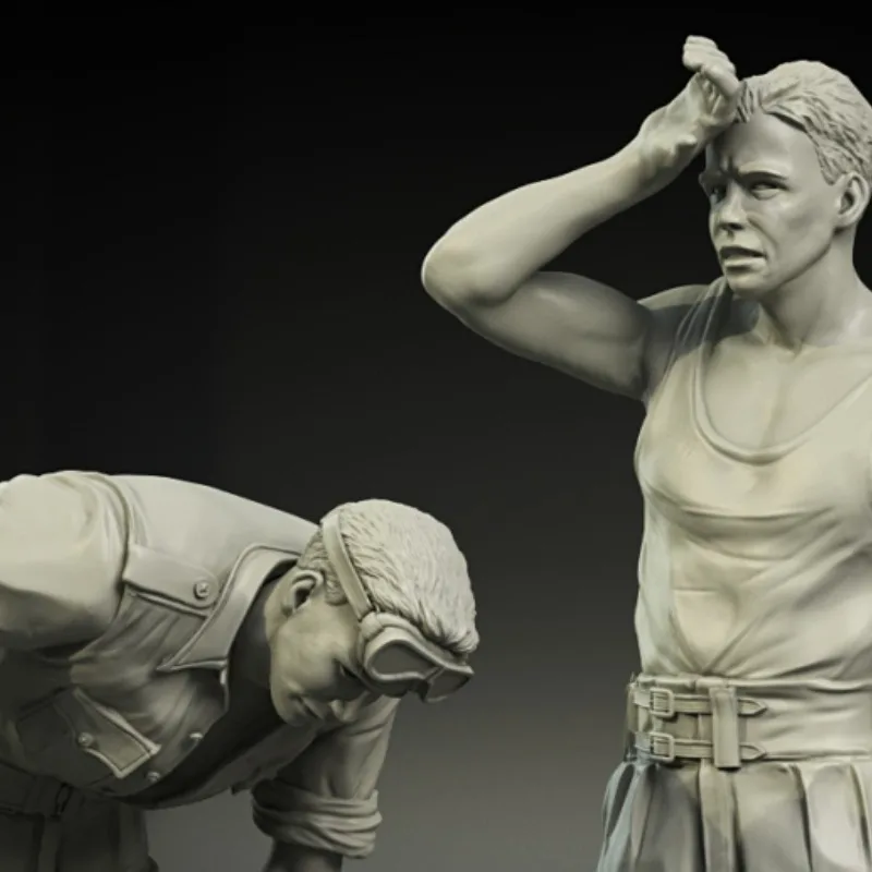 1/35 스케일 수지 피규어 모델 빌딩 키트 영국 렉 북아프리카 연료 공급 군인 세트 조립되지 않은 도색되지 않은 N1513