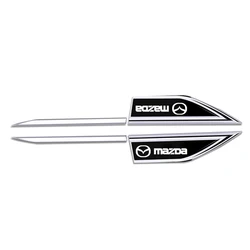 Sleek Car Side Fender Emblem Badge Decals - Stylish Auto Exterior Accessories (2pcs Black Mazda)