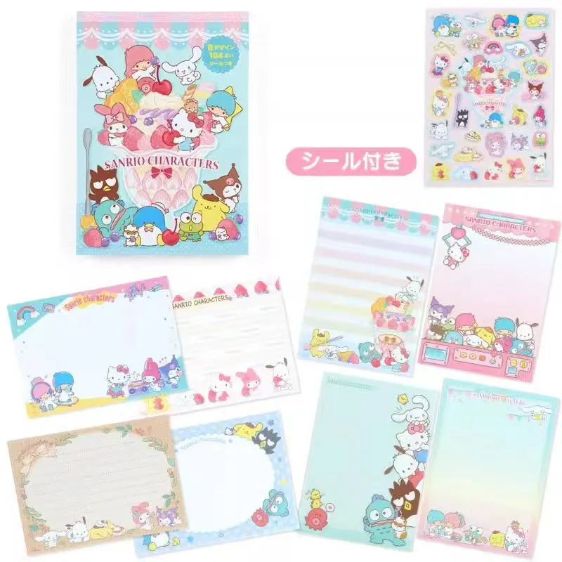 

New Sanrio Cinnamoroll Memo Pad Kawaii Cartoon Hello Kitty Notepad Cute Anime Kuromi Pochacco Students Hand Account Notebook
