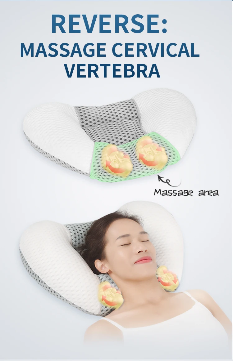 Tervishoiutarbed Meditsiiniline kaasaskantav must U-kujuline elektriline lõõgastav Shiatsu kaelamassaažipadi_voghion.com