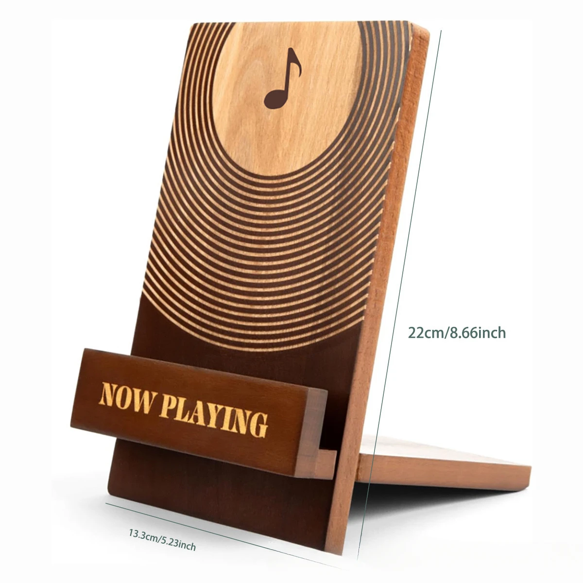 Vinyl Record Storage Rack Household  Solid Wood Record Display Holder 6