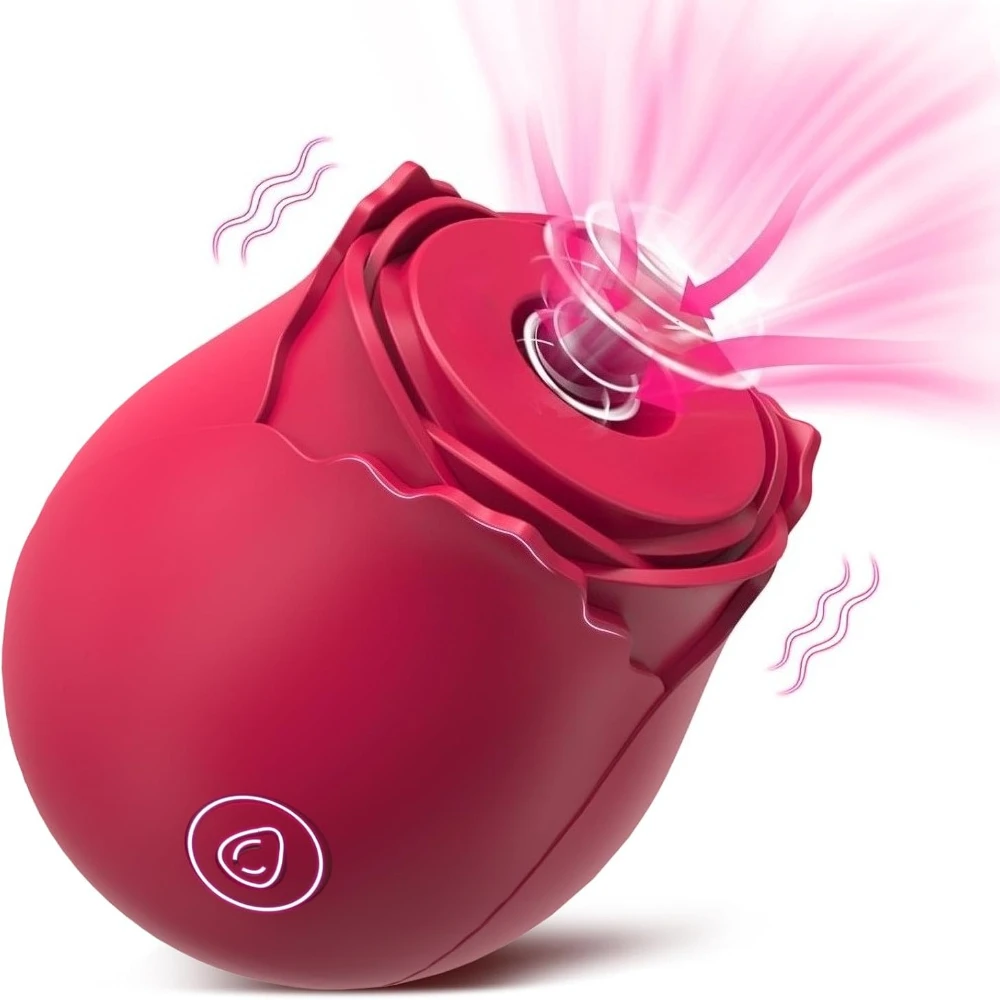 Rose Sex Toy Adult with 9 Sucking Vibrator for Women G Spot Massger Clit Nipple Sucker Vibration for Female Couples Sex Game