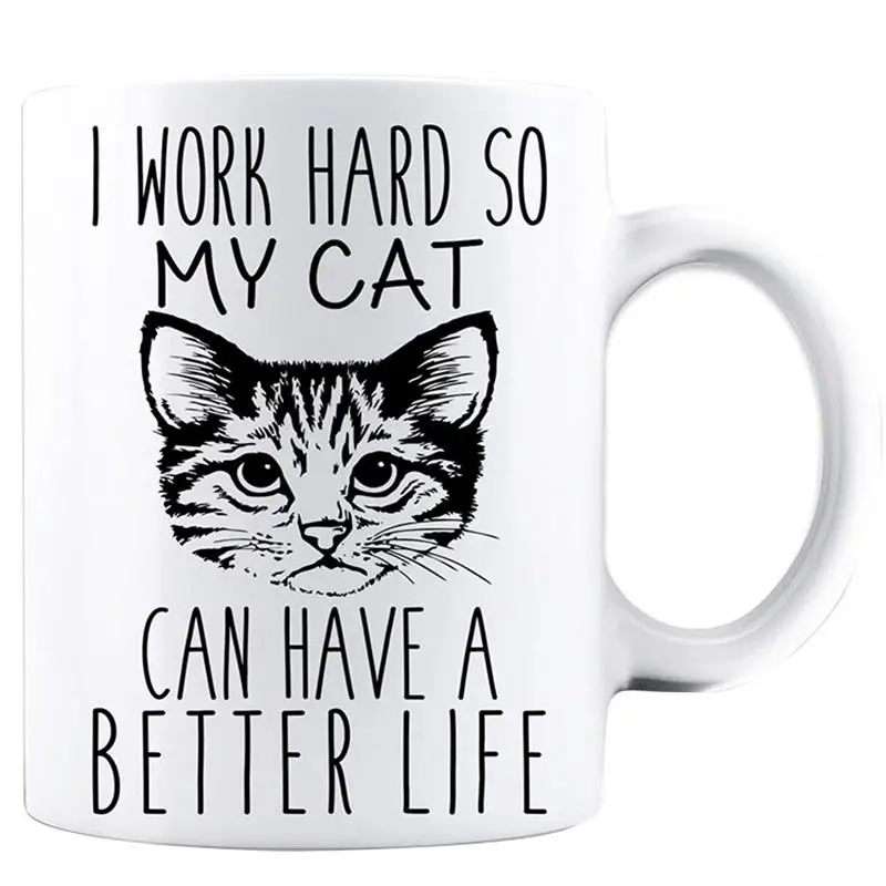 

Kitten Cat Mugs Kitty Coffee Tea Cups Friends Gifts Pet Lover Coffeeware Home Decal Milk Tableware Teaware Mugen Beer Drinkware