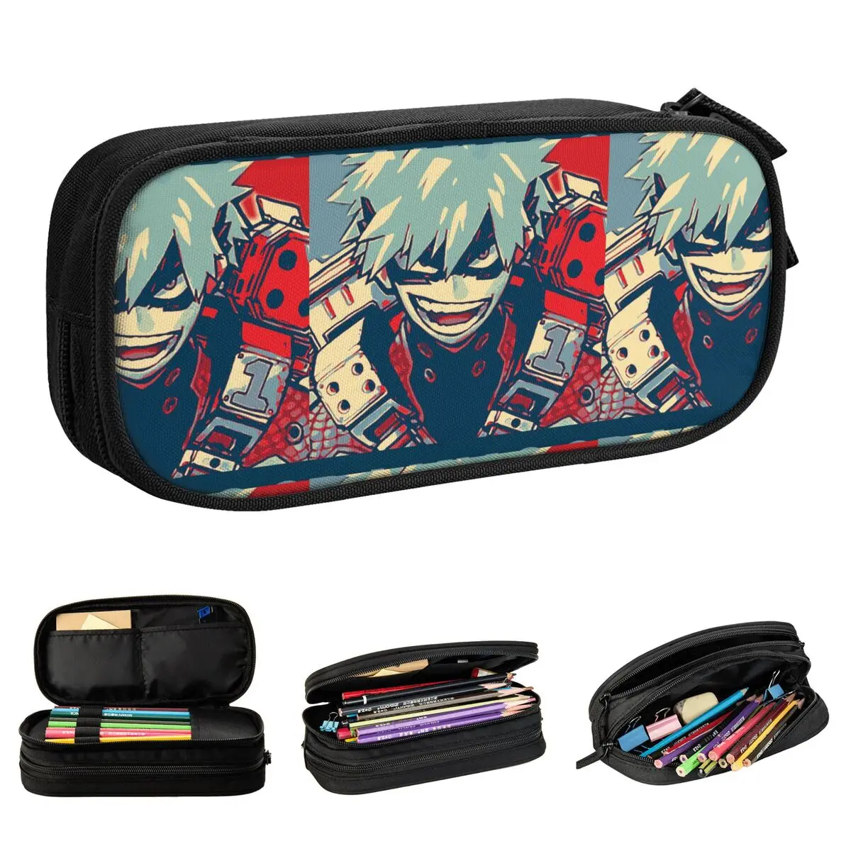 

Lovely Katsuki Bakugo HOPE My Hero Academia Pencil Cases Pencilcases Pen Kids Large Storage Bags Students School Stationery