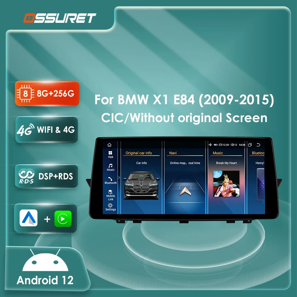 Autoradio Android 14 Pour BMW X1 E84 2009-2015 - écran IPS 10", 4Go RAM, 64Go ROM, GPS, WiFi, Bluetooth 5.0