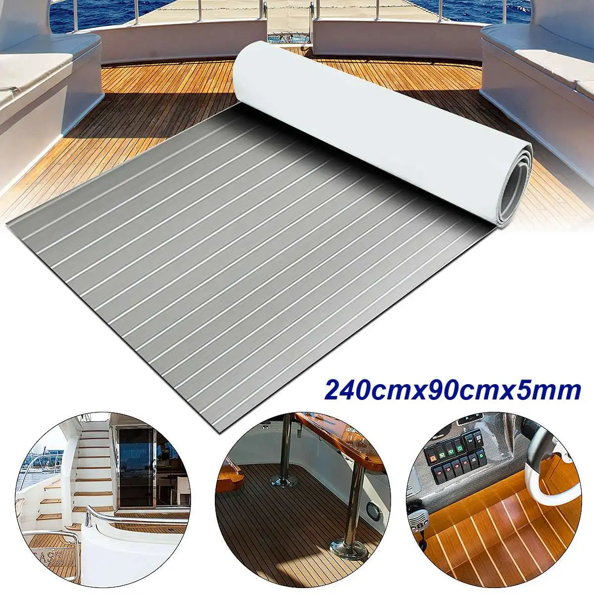 Boat Deck Mat Self-Adhesive EVA Foam 2.4m