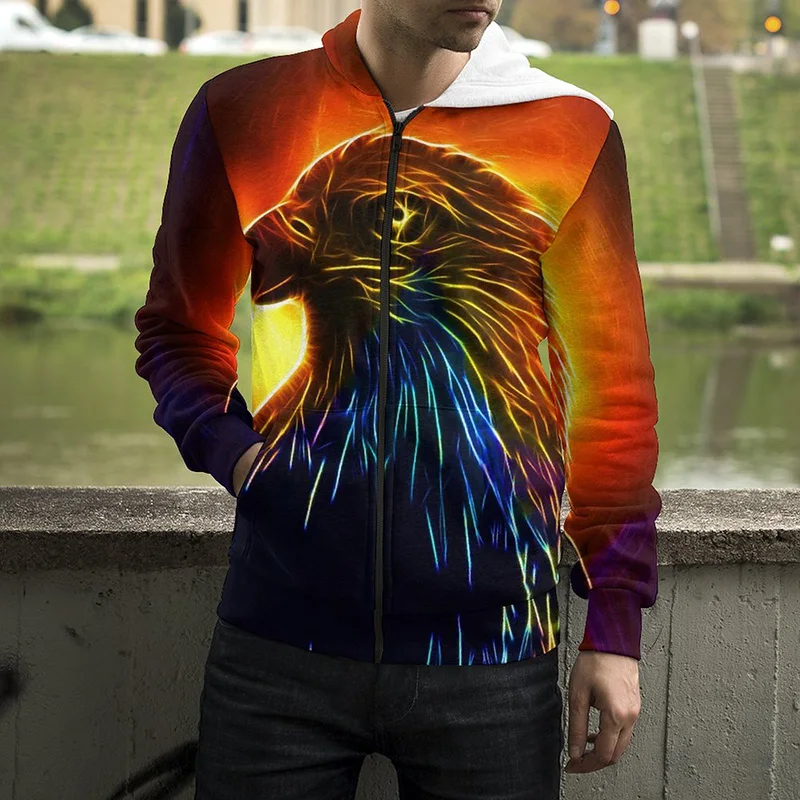 

Eagle Hawk Animal Zip Up Hoodie Men Women Children Spring Casual Long Sleeve 3D Print Zip Hoodie Streetwear Cool Boy Girl Tops