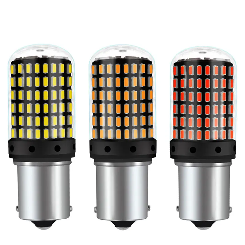 

1xSuper Bright 1156/1157 7440/7443 P21W/PY21W Canbus Car Led 12V Reversing Light Stop Brake Lamp Auto Turn Signal Bulb White Red