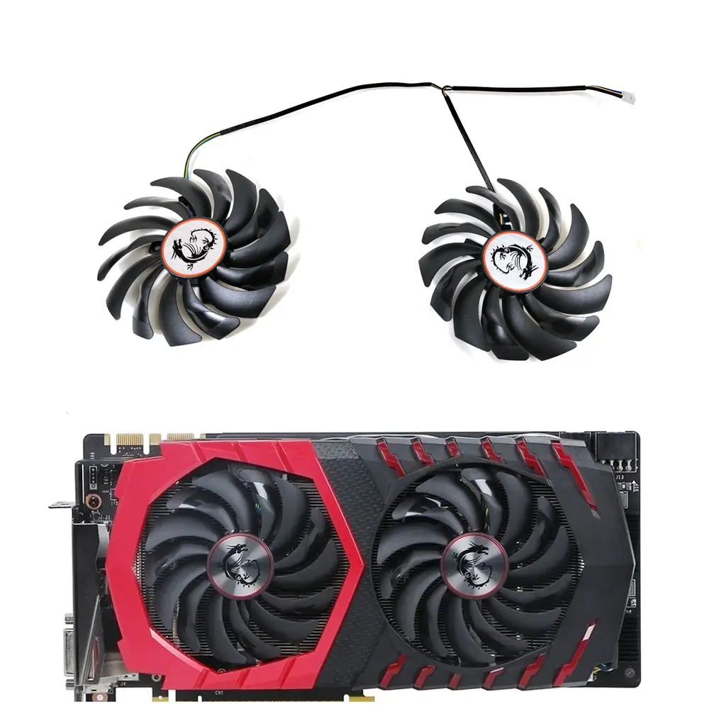 Nuovo 95Mm Muslimdc 12V Gtx 1080 1060 1070 Ventola Di Raffreddamento Per Msi Gtx 1060 1070 1080 Ti Rx570 580 470 480 Dispositivo Di Raffreddamento Del