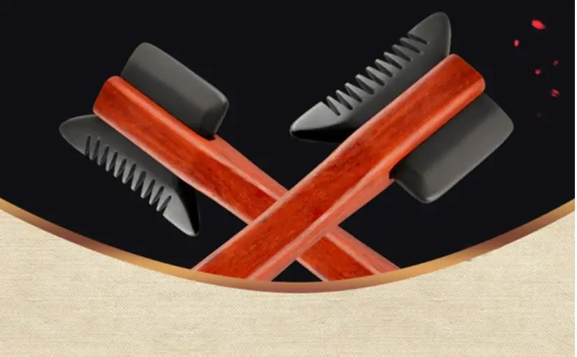 3 In 1 Electric Heating Stone Needle Guasha Board Stone Needle Comb Acupuncture Point Massage Beauty Spa Scraping tool