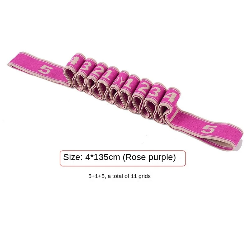 Elastic Band Yoga Open Shoulder Female Resistance Training Equipment Segmented Digital Stretching Band Adult Section 11 yoga resistance bands