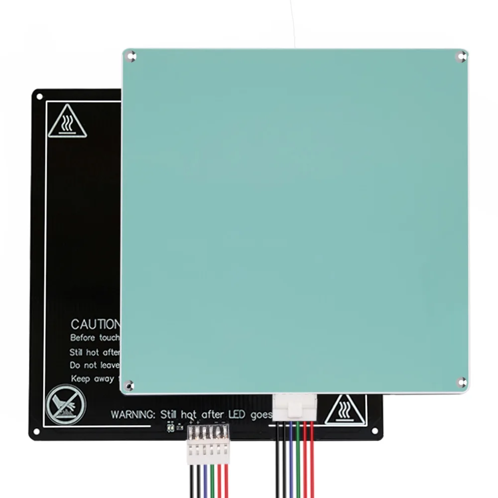 Alumínio Aquecido Kit Plataforma Cama Hotbed Plate Peças Impressora 3d Cabo de Fio Faça Você Mesmo Mk3 12v 24v Fit para Anet a8 a6 - Imagem 2