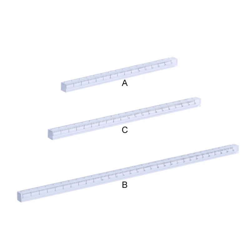 

Clear Acrylic Straight Ruler 15cm/20cm/30cm Clear Accurate Scales for Students