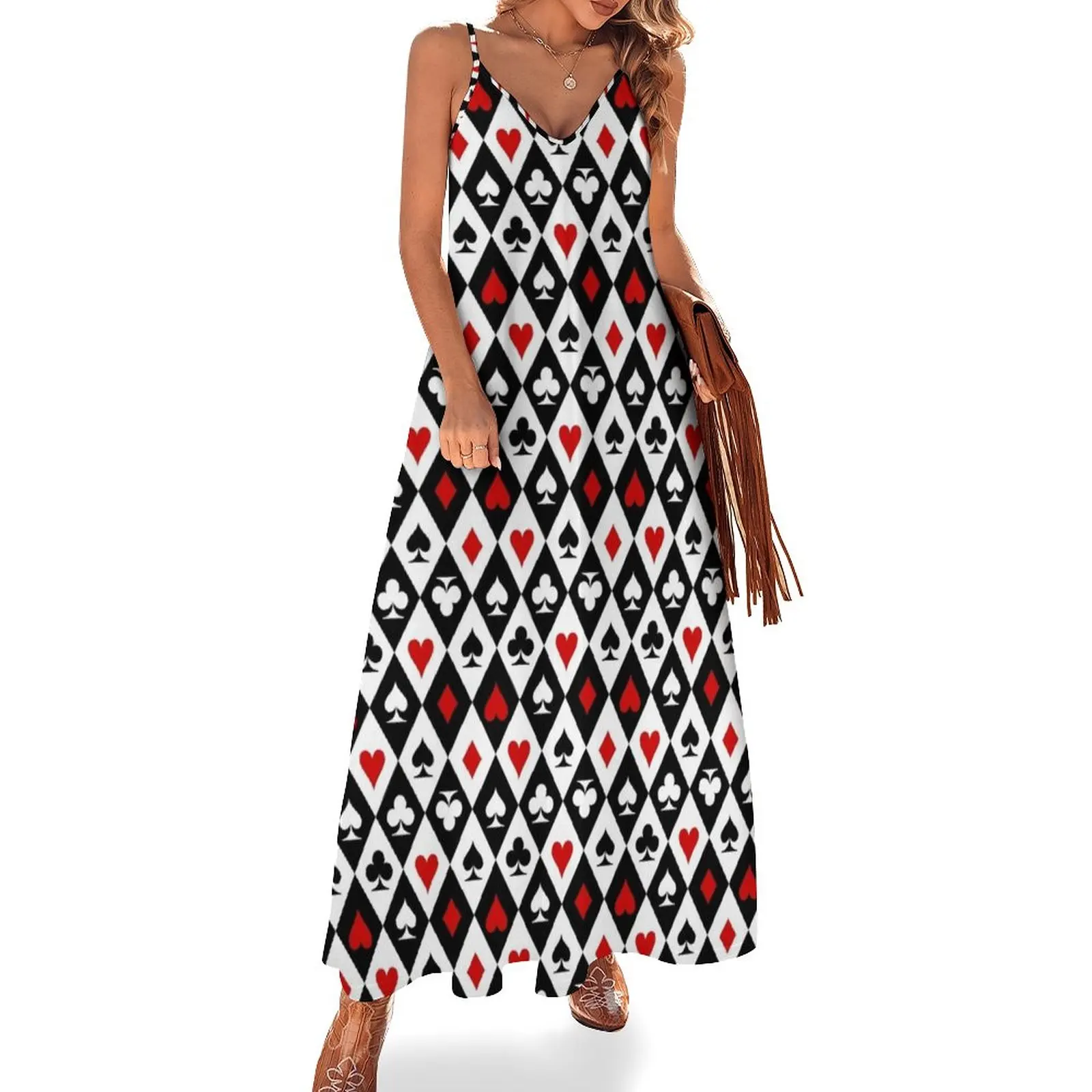 

Playing cards suit symbols Sleeveless Dress dresses for official occasions summer dresses for women 2024