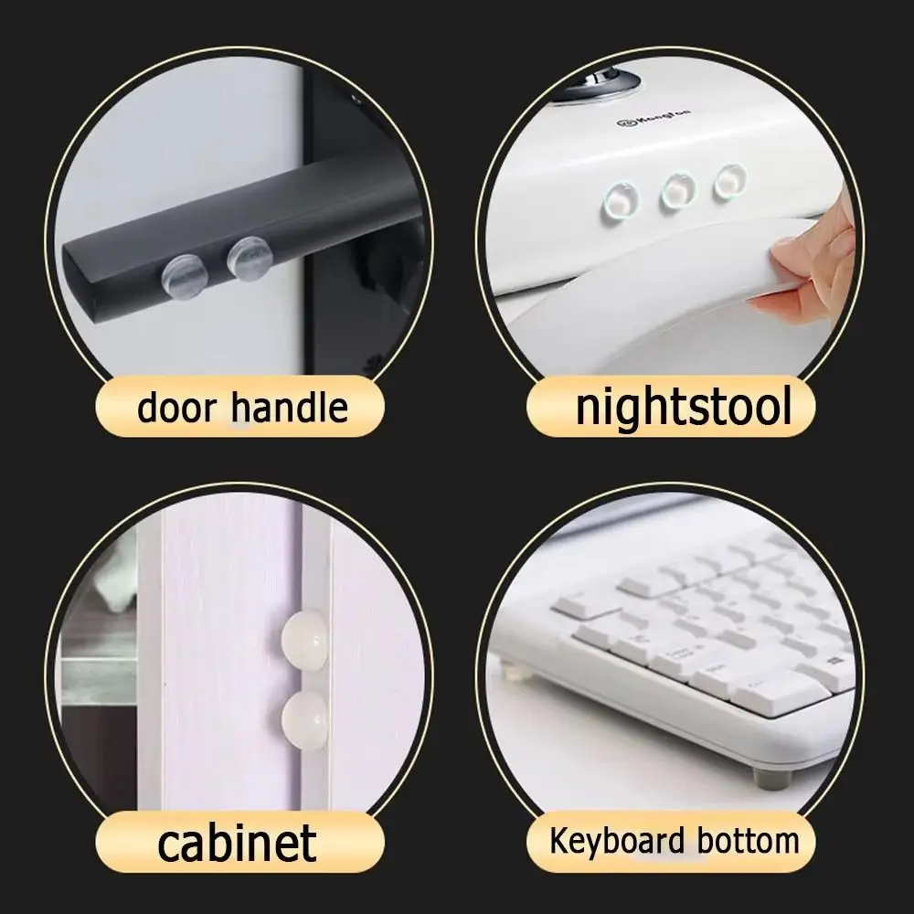 Silicone Nail Art Keyboard Sticker Transparent Hemispherical Keyboard Stickers Nail Art Typing Assistant