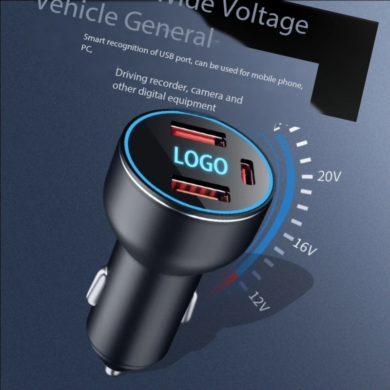 120W USB Car Charger Type C Fast Charging Phone Adapter For Xiaomi Huawei PD Phone Charger Car Adapter Socket Cigarette Lighter