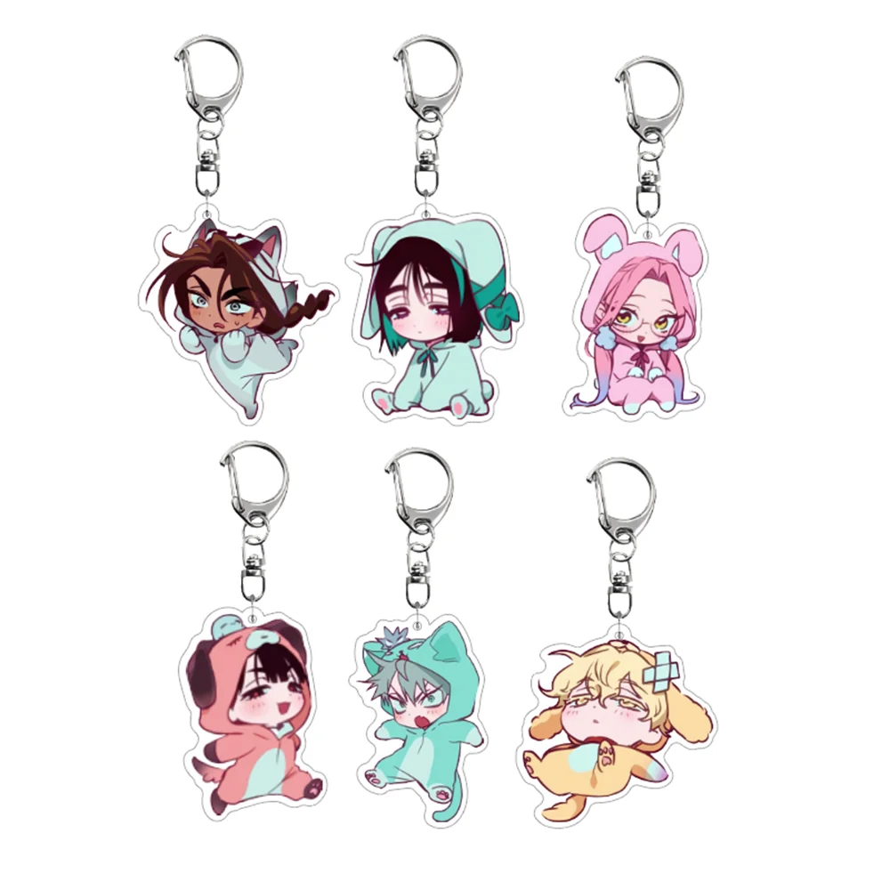 Anime Alien Stage Acryl-Schlüsselanhänger Luka Sua Till Ivan Hyuna Mizi Schlüsselring Cosplay-Zubehör Anhänger Dekoration Schlüsselanhänger Geschenke – Detail 1