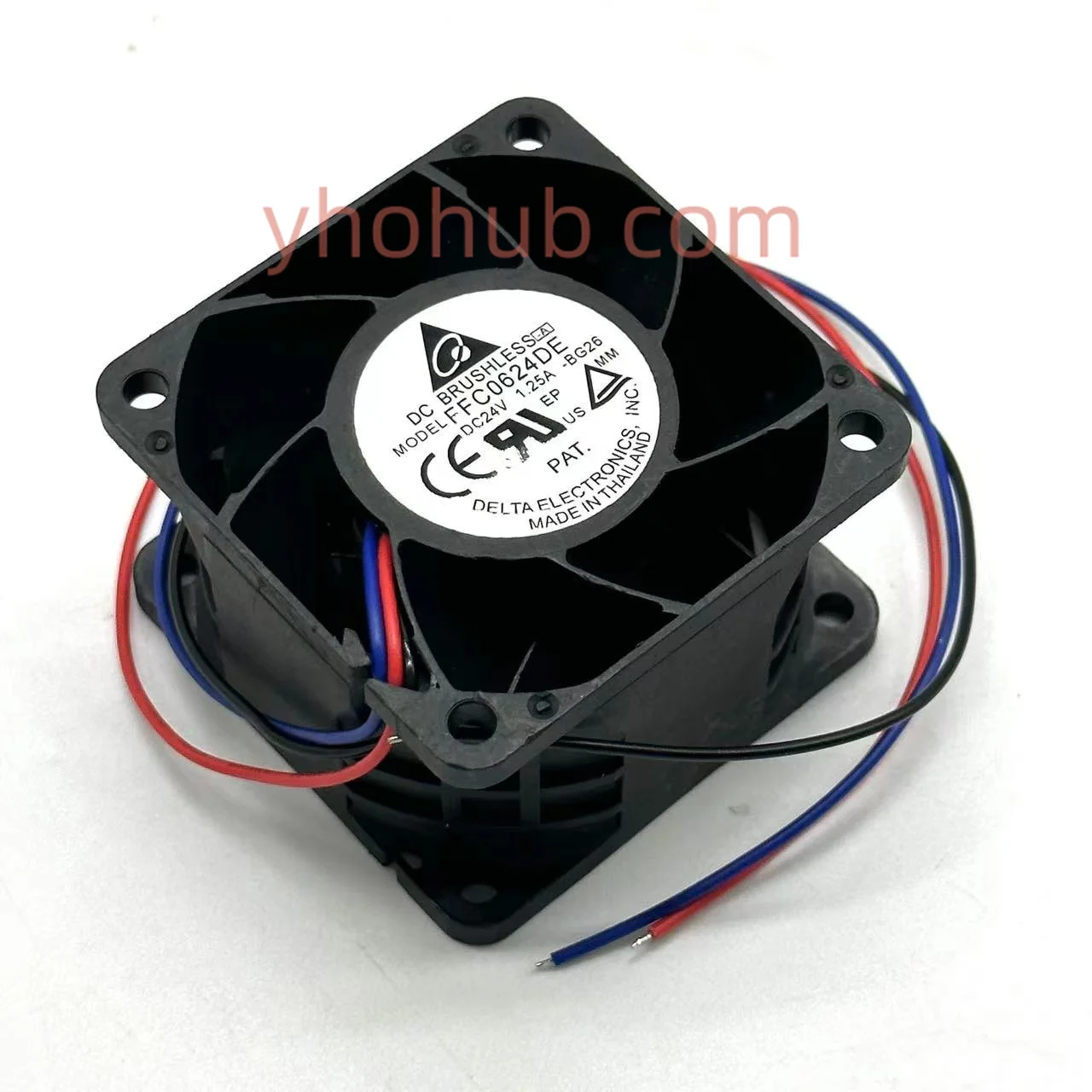 Delta Eletrônica 3-wire Servidor Ventilador de Refrigeração dc 24v 1.25a 60x60x38 mm Ffc0624de Bg26